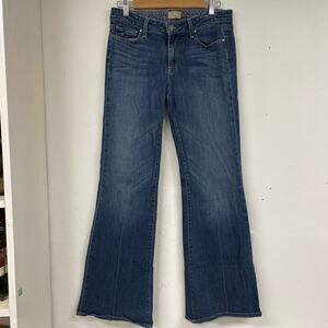 Paige Vintage Robertson Mid Rise Relaxed Wide Leg Jeans Womens 30
